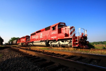 Картинка техника поезда состав локомотив рельсы дорога железная