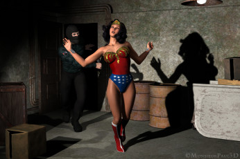 Картинка 3д+графика люди+ people девушка взгляд фон