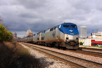 Картинка техника поезда дорога железная состав локомотив рельсы