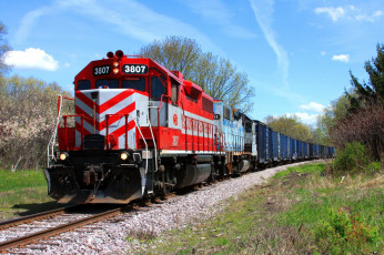 Картинка техника поезда рельсы дорога железная состав локомотив