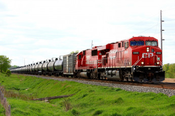 Картинка техника поезда состав локомотив рельсы дорога железная