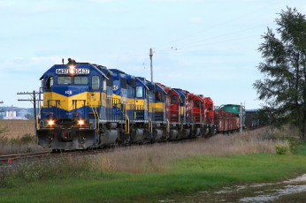 Картинка техника поезда состав локомотив рельсы дорога железная