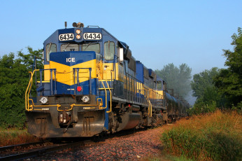 Картинка техника поезда состав локомотив рельсы железная дорога