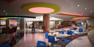 Картинка 3д+графика реализм+ realism люди стулья столы зал