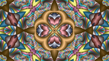 Картинка 3д+графика фракталы+ fractal узор фон цвета