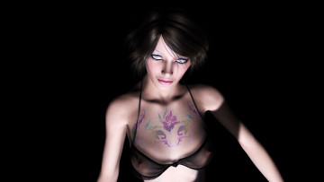 Картинка 3д+графика люди+ people фон взгляд девушка