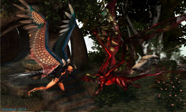 Обои картинки фото 3д графика, существа , creatures, дракон, демон