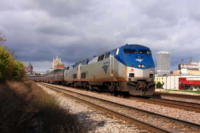 Обои картинки фото техника, поезда, дорога, железная, состав, локомотив, рельсы