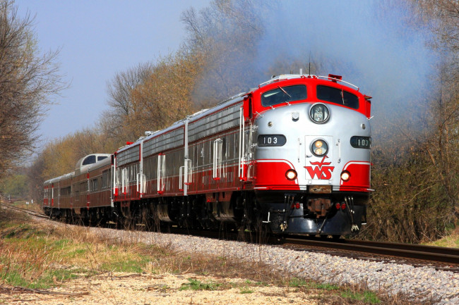 Обои картинки фото техника, поезда, локомотив, рельсы, дорога, железная, состав