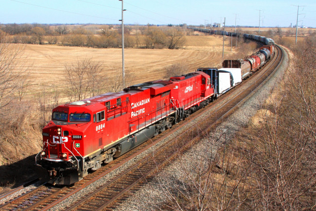 Обои картинки фото техника, поезда, состав, локомотив, рельсы, дорога, железная