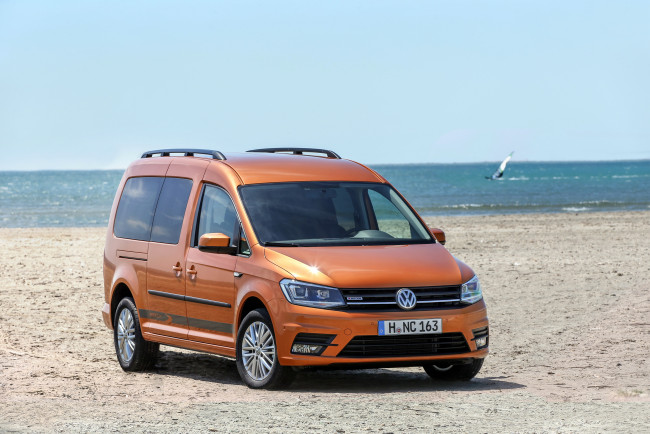 Обои картинки фото автомобили, volkswagen, 2015г, maxi, beach, 4motion, caddy
