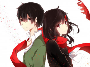 Картинка аниме kagerou+project kisaragi shintarou tateyama ayano