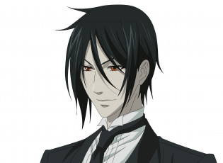 Картинка аниме kuroshitsuji себастьян
