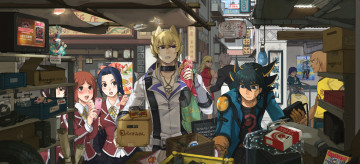 Картинка аниме yu-gi-oh парни