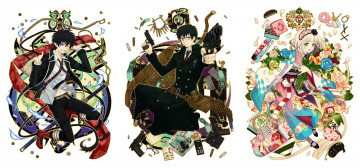 Картинка аниме ao+no+exorcist парни