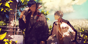 Картинка аниме kuroko+no+baske куроко тецуя аомине дайки