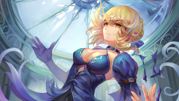 Картинка аниме fate zero фон взгляд девушка