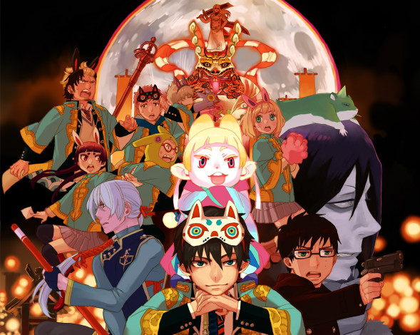 Обои картинки фото аниме, ao no exorcist, парни