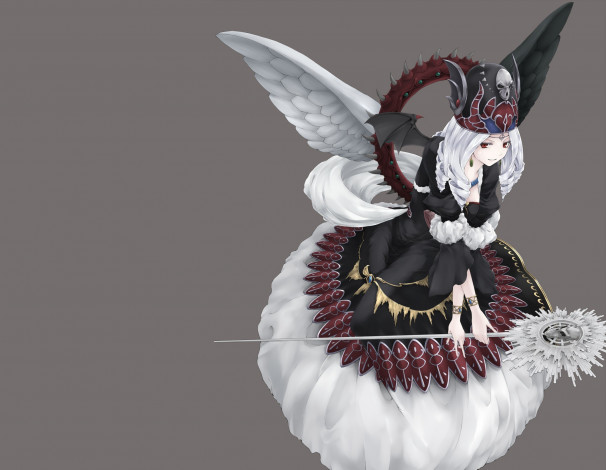 Обои картинки фото аниме, yu-gi-oh, ангел