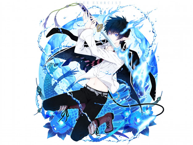 Обои картинки фото аниме, ao no exorcist, рин