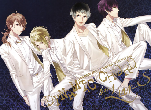 Обои картинки фото аниме, dynamic chord, группа, парни, певцы