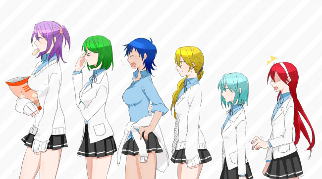 Обои картинки фото аниме, kuroko no baske, девочки