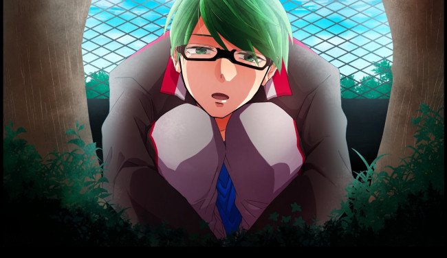 Обои картинки фото аниме, kuroko no baske, мидарима, шинтаро