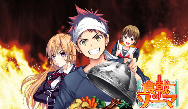 Обои картинки фото shokugeki no soma, аниме, персонажи