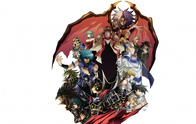 Обои картинки фото аниме, yu-gi-oh, персонажи