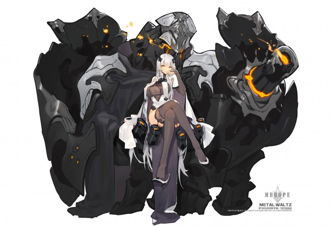 Обои картинки фото аниме, оружие,  техника,  технологии, девушка