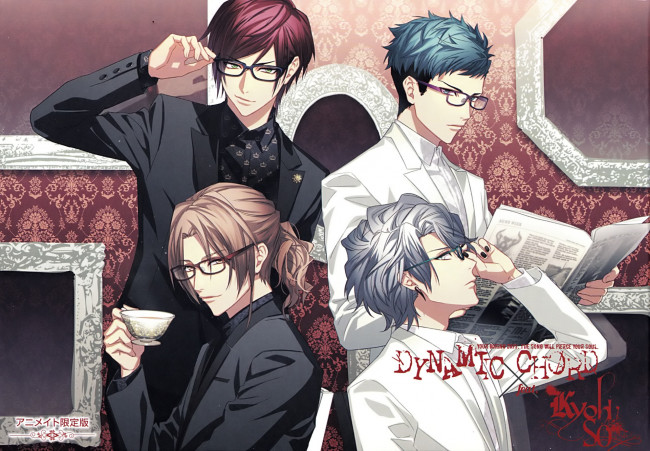 Обои картинки фото аниме, dynamic chord, группа, парни