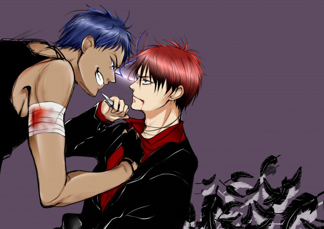 Обои картинки фото аниме, kuroko no baske, парни