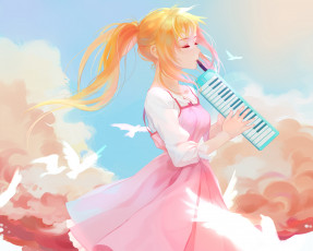 Картинка аниме shigatsu+wa+kimi+no+uso каори