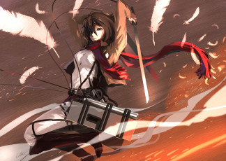 Картинка аниме shingeki+no+kyojin атака титанов