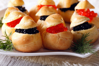 Картинка еда бутерброды +гамбургеры +канапе укроп булочки икра