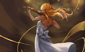 Картинка аниме shigatsu+wa+kimi+no+uso каори