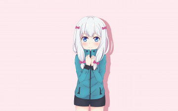 Картинка аниме eromanga-sensei девушка фон взгляд