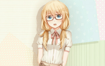 Картинка аниме shigatsu+wa+kimi+no+uso девушка взгляд фон