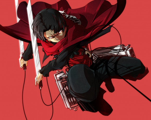 Обои картинки фото аниме, shingeki no kyojin, атака, титанов