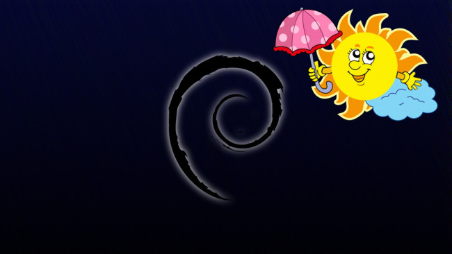 Обои картинки фото компьютеры, debian, фон, логотип
