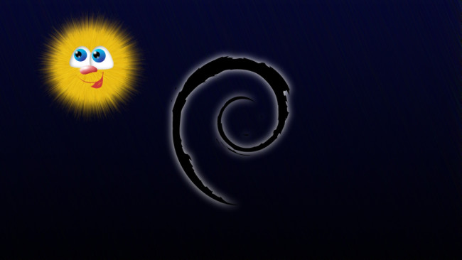 Обои картинки фото компьютеры, debian, фон, логотип
