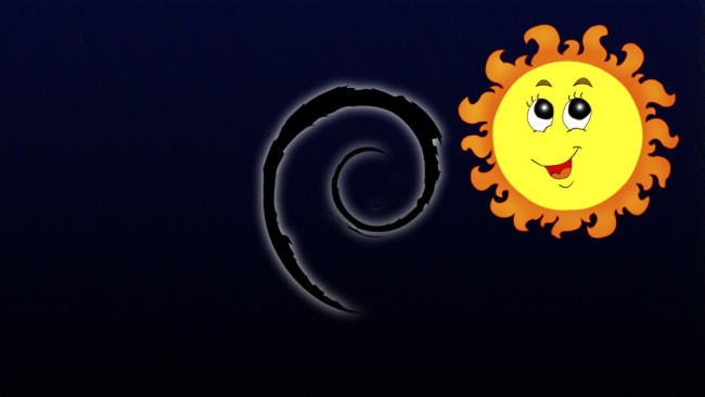Обои картинки фото компьютеры, debian, фон, логотип