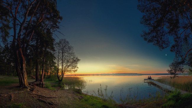 Обои картинки фото природа, реки, озера, озеро, лес