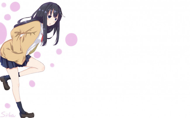 Обои картинки фото koe no katachi, аниме, фон, девушка, взгляд