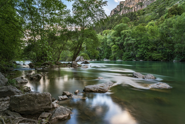 Обои картинки фото природа, реки, озера, река, лес