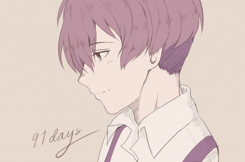 Картинка аниме 19+days парень арт