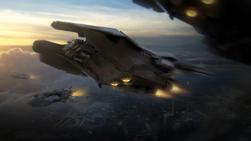 Картинка фэнтези космические+корабли +звездолеты +станции космолёт