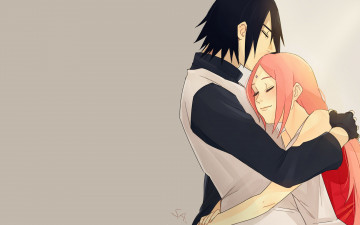 Картинка аниме naruto сакура саске учиха пара