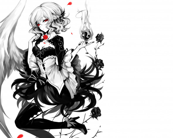 Обои картинки фото аниме, touhou, девушка