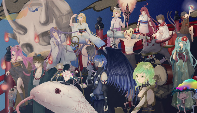 Обои картинки фото аниме, vocaloid, вокалоид